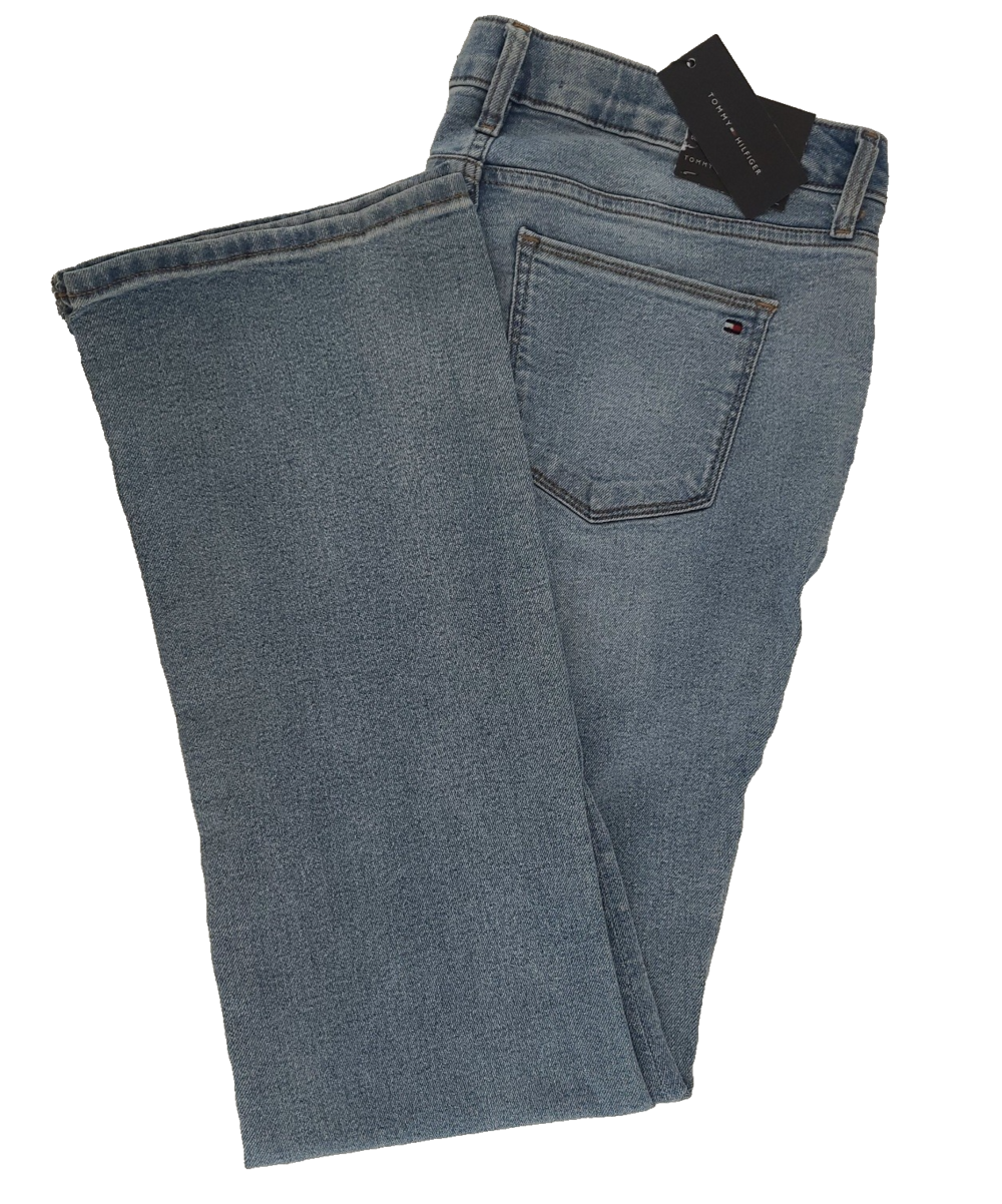 Tommy Hilfiger Tribeca Bootcut Jeans Womens Sz 6 Light Wash Stretch Denim NWT